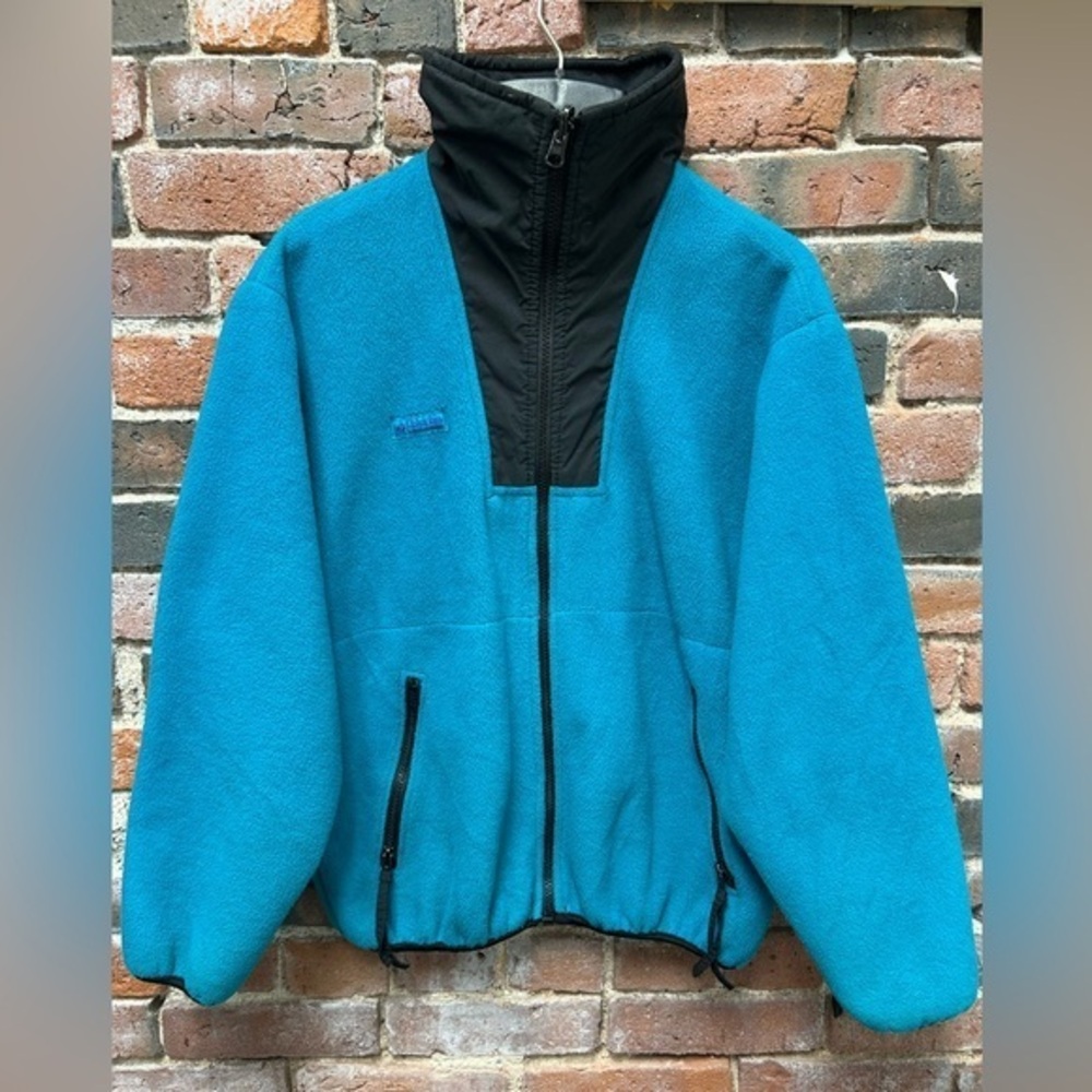 Vintage 90s Columbia Full Zip Alpine Fleece Sweater Small